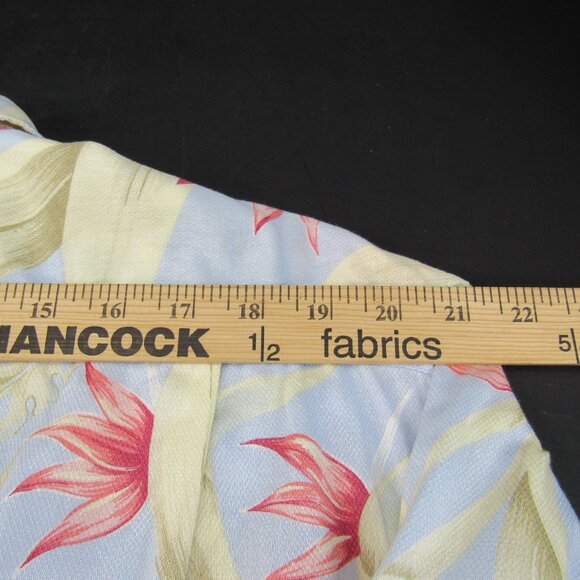 Nautica Men's Short Sleeve Collared Shirt Floral Bird Of Paradise Design Size XL - Picture 6 of 10